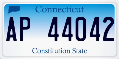 CT license plate AP44042