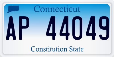 CT license plate AP44049