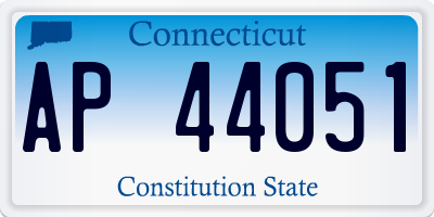 CT license plate AP44051