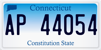 CT license plate AP44054