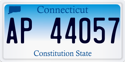 CT license plate AP44057