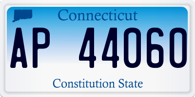 CT license plate AP44060