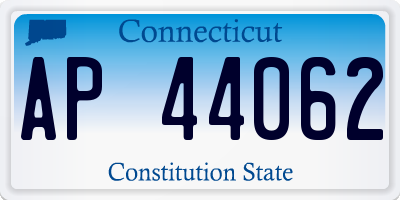 CT license plate AP44062