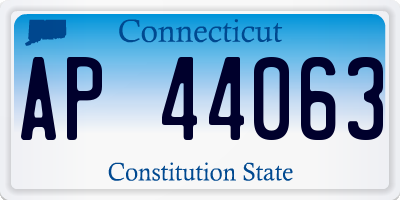 CT license plate AP44063