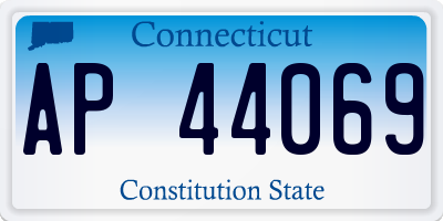 CT license plate AP44069