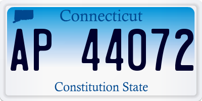 CT license plate AP44072