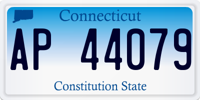 CT license plate AP44079