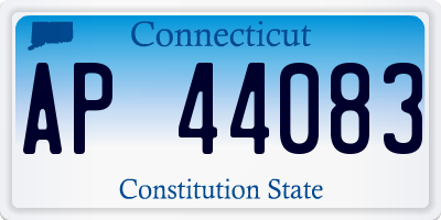 CT license plate AP44083