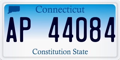 CT license plate AP44084