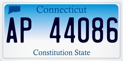 CT license plate AP44086