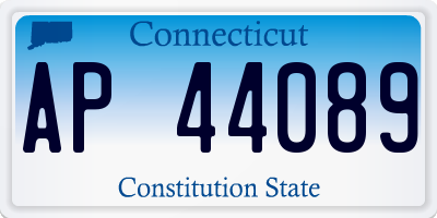 CT license plate AP44089