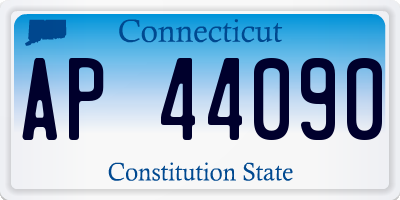 CT license plate AP44090