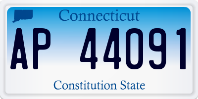 CT license plate AP44091