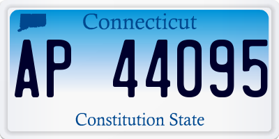 CT license plate AP44095
