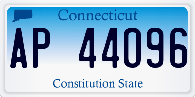 CT license plate AP44096