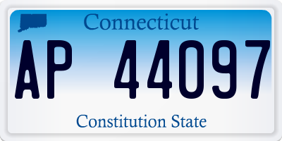 CT license plate AP44097
