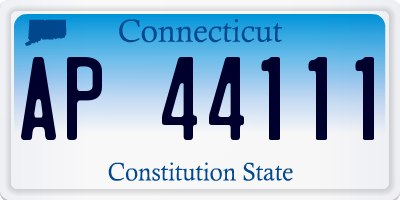 CT license plate AP44111