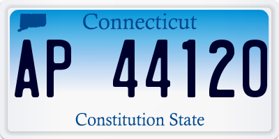 CT license plate AP44120
