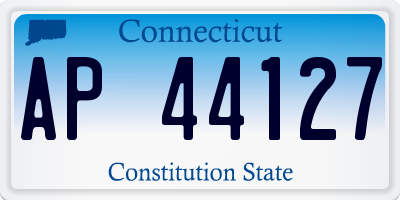 CT license plate AP44127