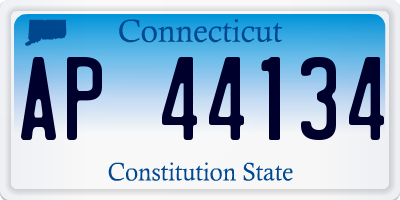 CT license plate AP44134