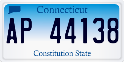 CT license plate AP44138