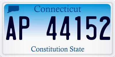 CT license plate AP44152