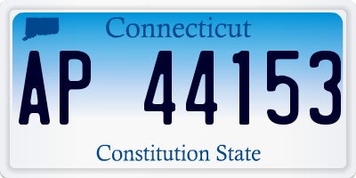 CT license plate AP44153