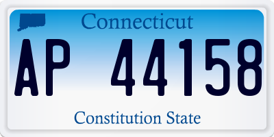 CT license plate AP44158