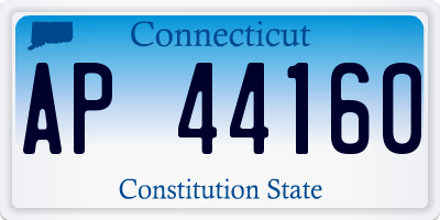 CT license plate AP44160