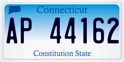 CT license plate AP44162