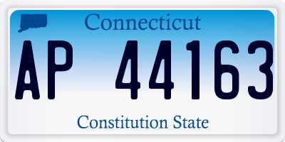 CT license plate AP44163