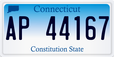 CT license plate AP44167