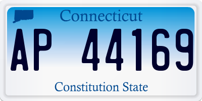 CT license plate AP44169