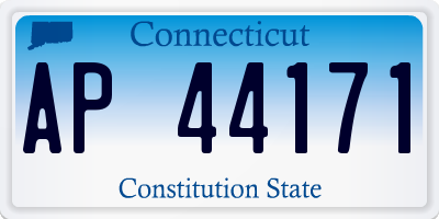CT license plate AP44171