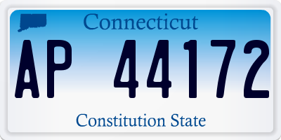 CT license plate AP44172