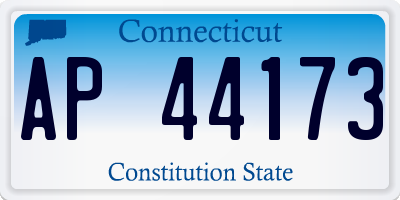 CT license plate AP44173