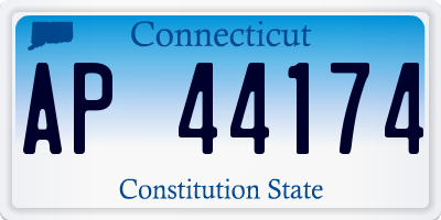 CT license plate AP44174