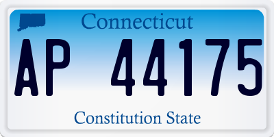 CT license plate AP44175