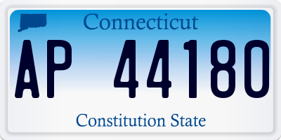 CT license plate AP44180