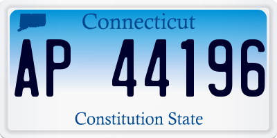CT license plate AP44196