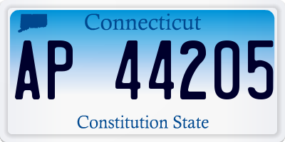 CT license plate AP44205