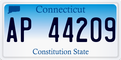 CT license plate AP44209