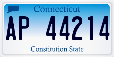 CT license plate AP44214