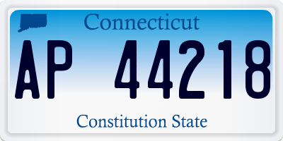 CT license plate AP44218