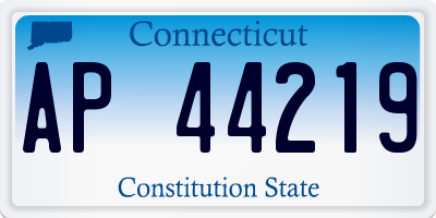 CT license plate AP44219