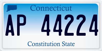 CT license plate AP44224