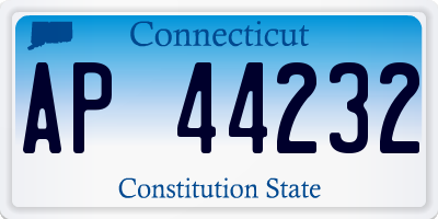 CT license plate AP44232