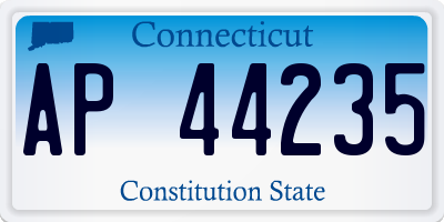 CT license plate AP44235