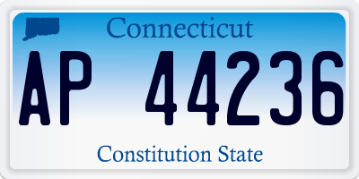 CT license plate AP44236