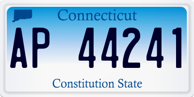 CT license plate AP44241